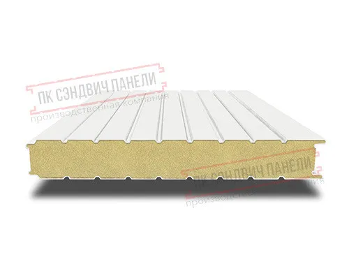 Стеновые сэндвич панели с пир 100 ral 9003 белый#1