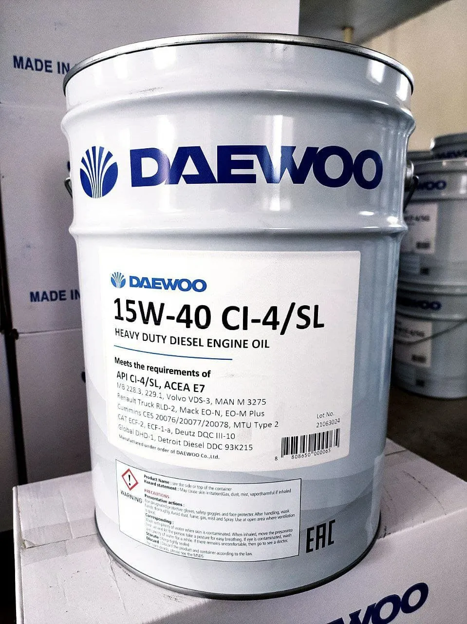 Моторное масло Daewoo 15W-40 CI-4 / SL#1