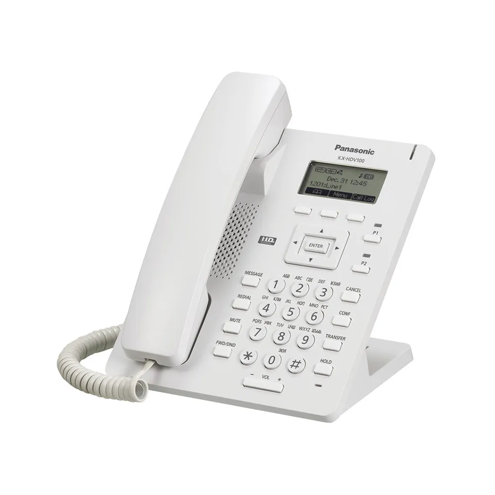 Телефон Panasonic KX-HDV100RU, Проводной SIP телефон, ЖК-дисплей, 1 SIP, 1 Ethernet порт#1