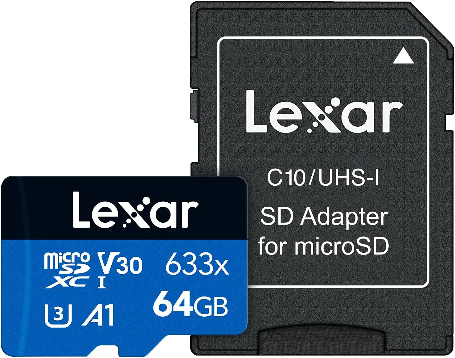 Карта памяти Lexar 633x 64 ГБ microSDHC UHS-I + SD adapter#1