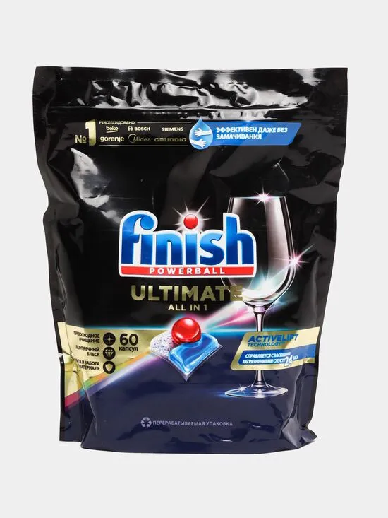 Средство для мытья посуды FINISH Ultimate 60 таблеток х6#1