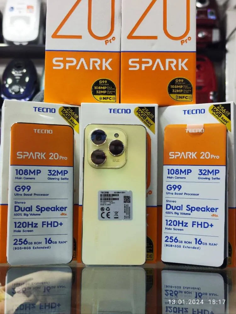Смартфон Tecno Spark 20 Pro+ 8/128GB#1