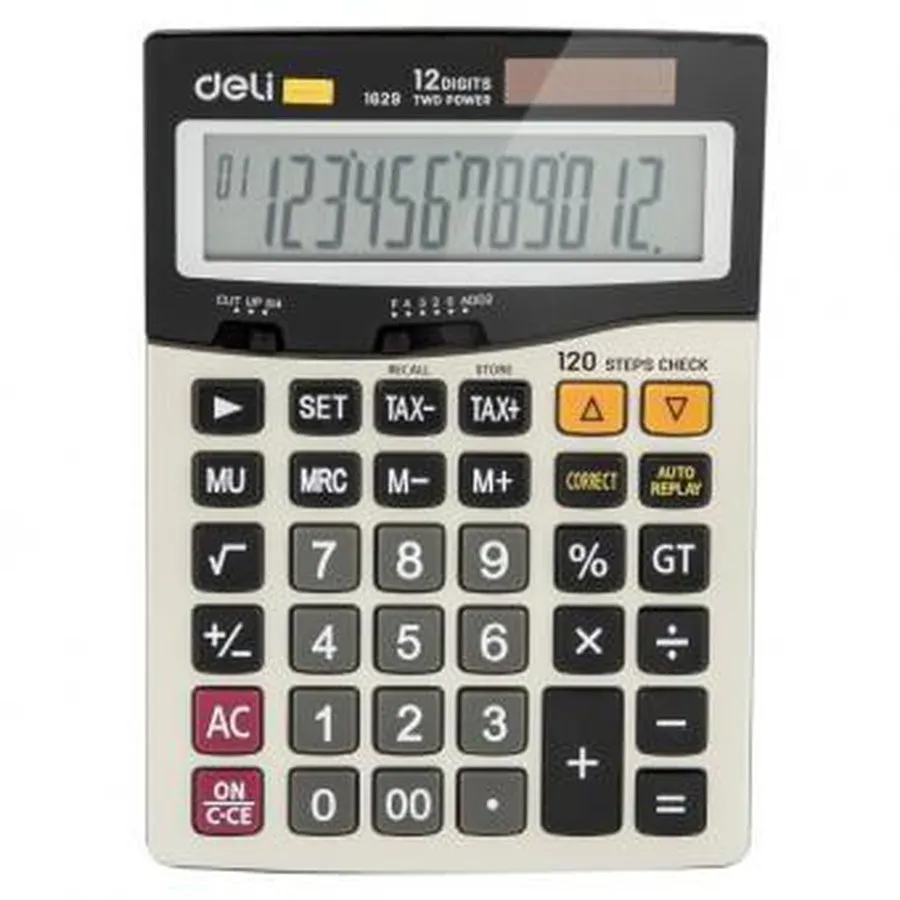 Калькулятор 12 разрядов 1629 Deli#1