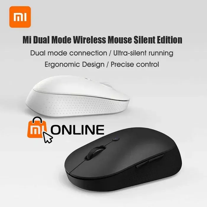 Mi Wireless Mouse Dual Mode Simsiz Sichqoncha Silent Edition#1