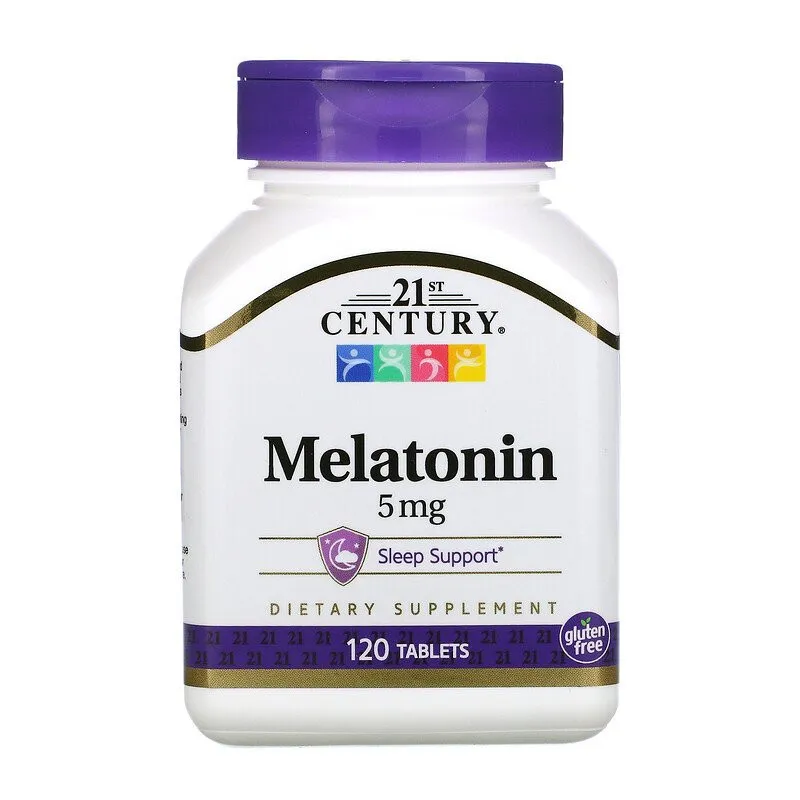 Мелатонин 21st Century, 5 мг, 120 таблеток#1