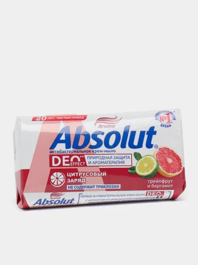 Мыло туалетное Absolut Cream Грейпфрут и бергамот 90гр#1