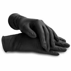 Перчатки нитровиниловые N.100 (черный)#1