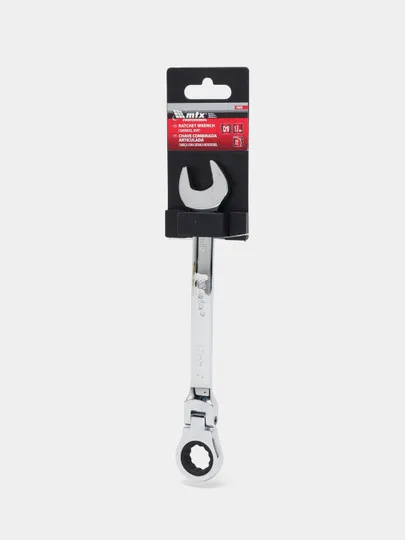 Ключ комбинированный трещоточный MTX, 1CrV, шарнирный, 7 мм#1