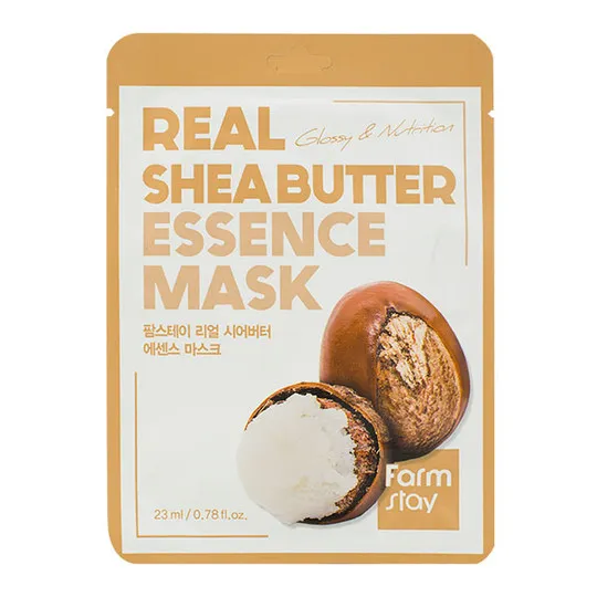 Тканевая маска с экстрактом маслом ши Farm Stay Real Shea Butter Essence Mask#1