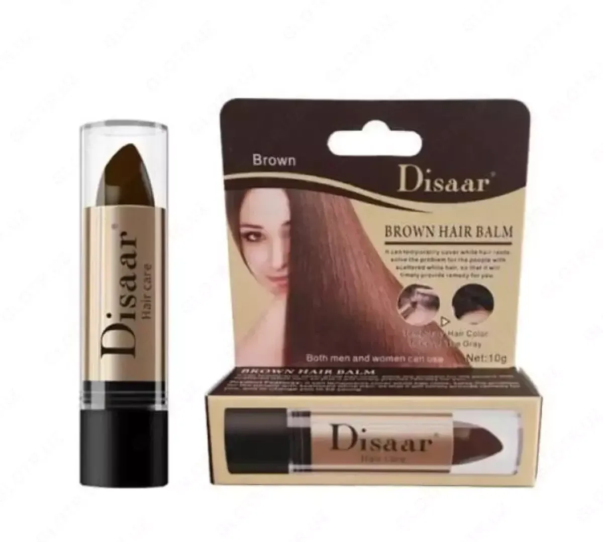 Временная краска-стик для волос - Disaar Black/Brown Hair Balm#1