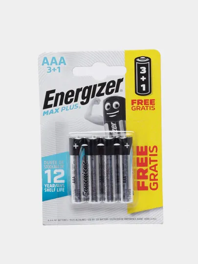 Пальчиковые батареи Energizer Max Plus E301321902, AAA, 4 шт#1