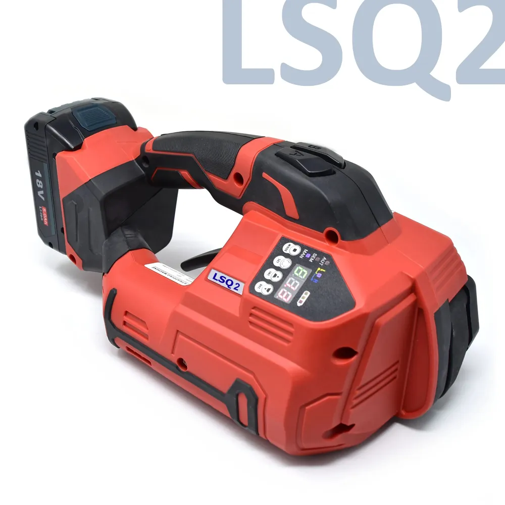 Портативный инструмент LSQ2 на Ли-ион батарее для обвязки изделий пластиковой упаковочной лентой посредством пайки#1