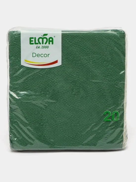 Салфетки Elma 33х33 Classic (231) (зеленные)#1