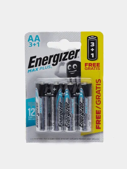Батарейки Energizer Max Plus Alkaline AA FSB4 3+1 CEE E301324702#1