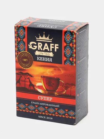 Чай чёрный гранулированный GRAFF Kenya Super, 90 г#1