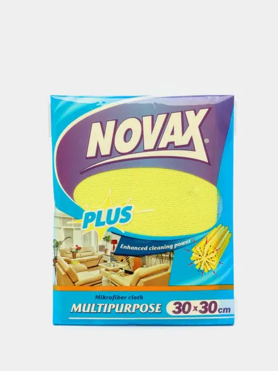 Салфетка Novax Plus микрофибра, универсальная, 1 шт#1