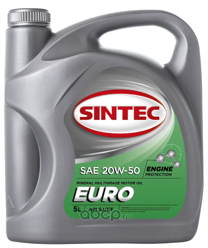 Масло минеральное SINTEC Евро 20W-50 3/4/5л#1