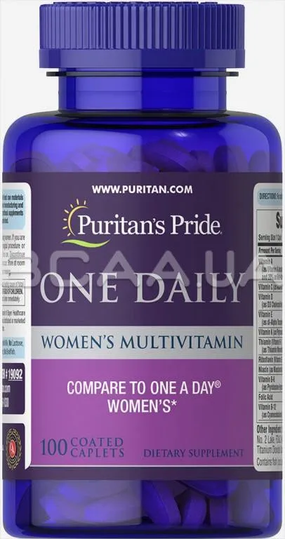 Vitaminlar Bir Kundalik Ayollar Multivitaminli Puritanning mag'rurligi#1