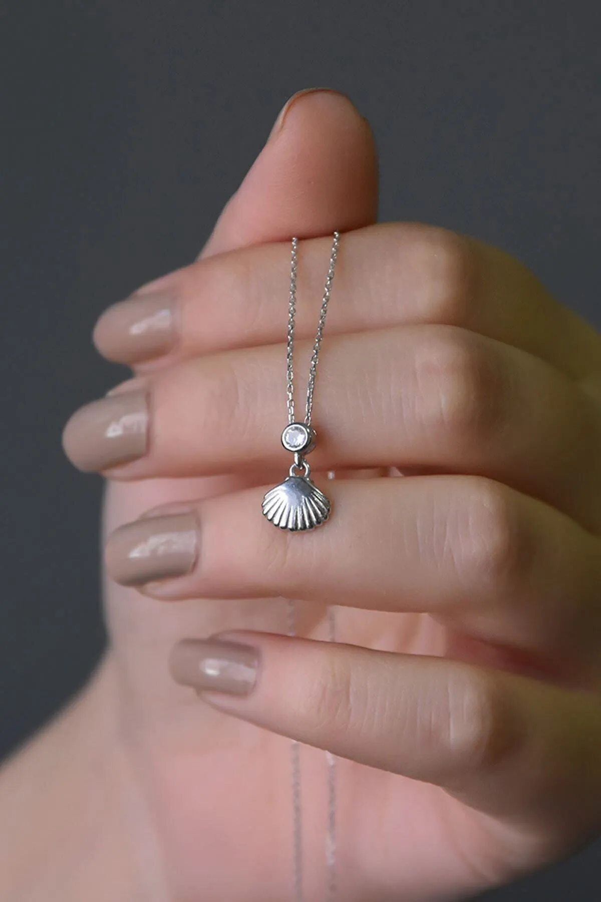Серебряное ожерелье, модель: устрица pp4062 Larin Silver#1