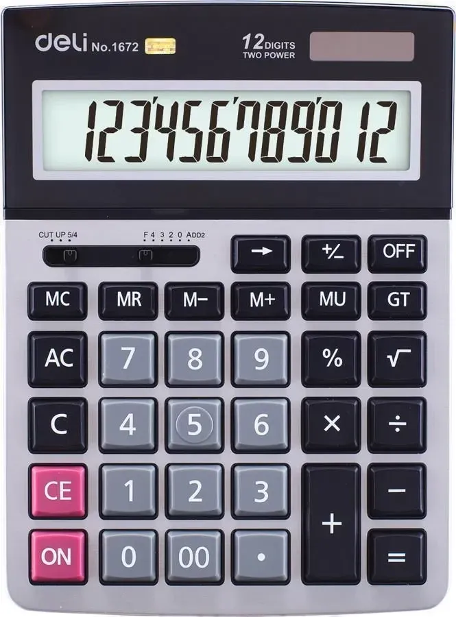 Калькулятор 12 разрядов 1672 Deli#1