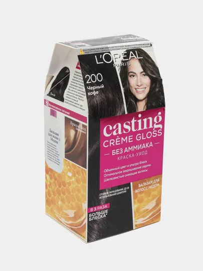 Краска для волос L'Oreal Casting creme gloss, тон 200, черный кофе#1