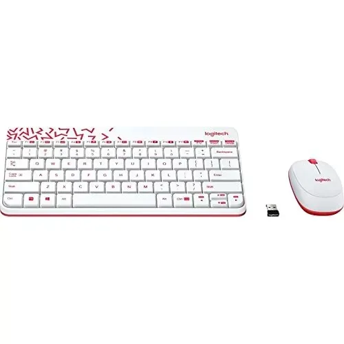 Клавиатура с мышью Logitech MK240 Nano White #1