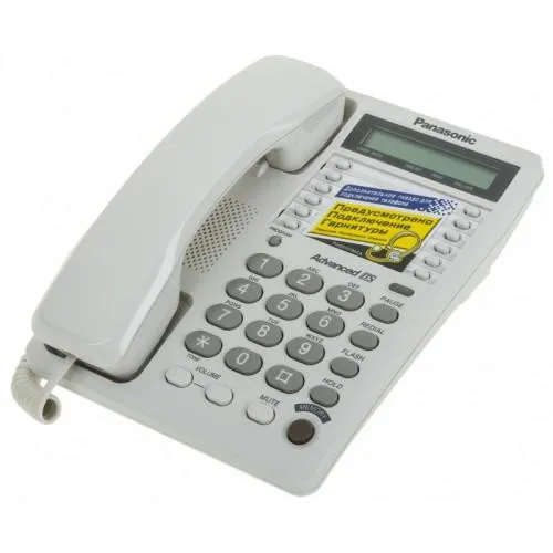 Телефон Panasonic KX-TS2362UAW 20-однокноп набор, ЖКД#1
