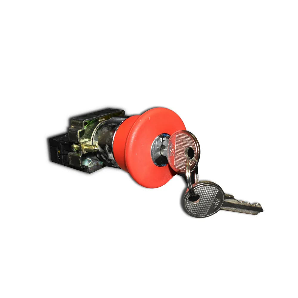 Кнопка Грибок красная с ключем-XB2-BS142 Andeli#1