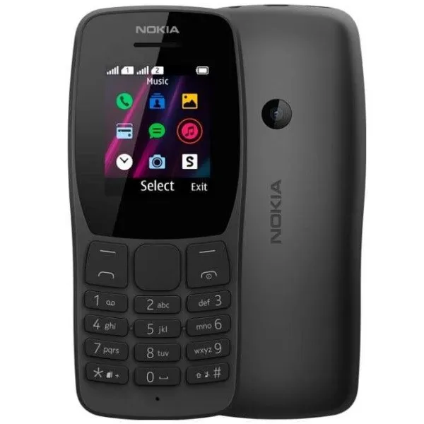 Mobil telefon Nokia 110 / 4G / Black / Dual Sim#1