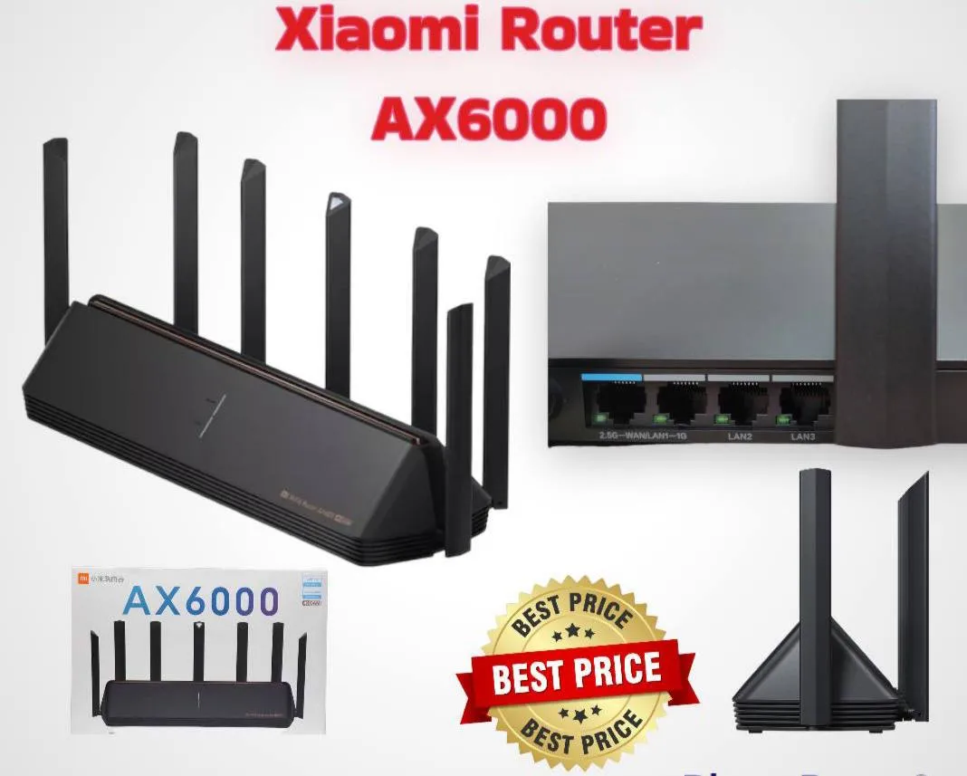 Wi-Fi роутер Xiaomi Mi Router AX6000, двухдиапазонный#1