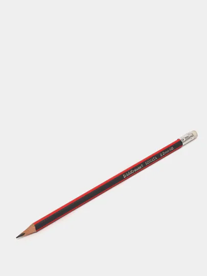Чернографитный трехгранный карандаш с ластиком  ErichKrause Sonata HB#1