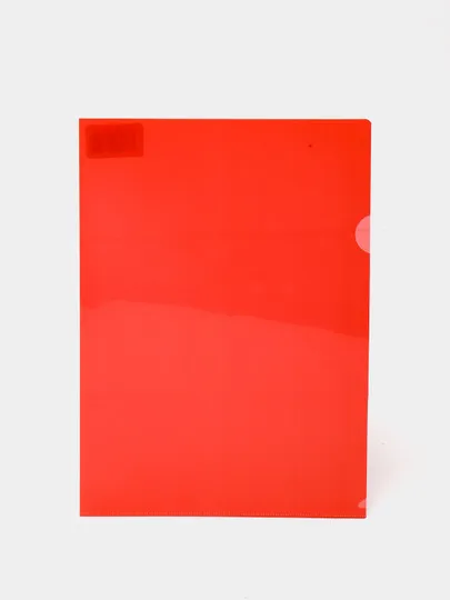 Папка-уголок, пластиковая, красная, А4, 150мкм#1