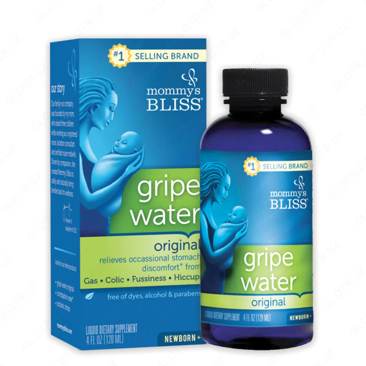 Укропная вода для младенцев против газов и коликов Mommy's Bliss Gripe Water (120 мл)#1