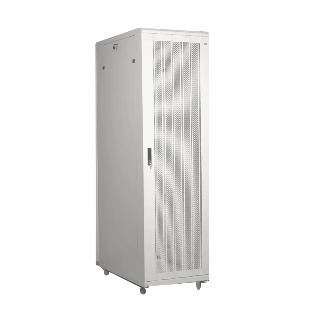 Шкаф напольный Pixietech 42U 600*800*2000 мм, перфорированная дверь, белый#1