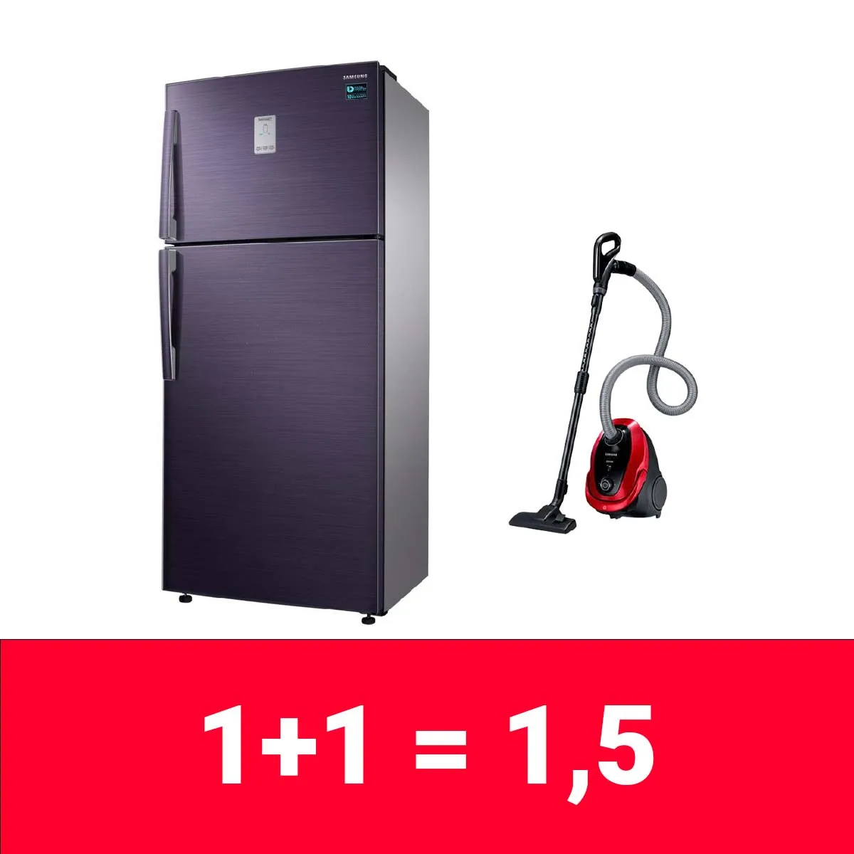 Холодильник Samsung RT53K6340UT  A+ No Frost + Пылесос Samsung 20M253AWR#1