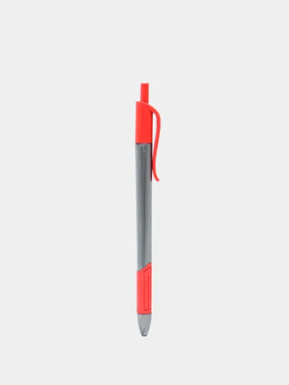 Ручка шариковая Claro Trion Grip RT, серо-красная, 1.0 мм#1
