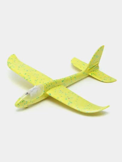 Светящийся самолет - планер для детей, метательный из пенопласта, 35 см и 45 см#1