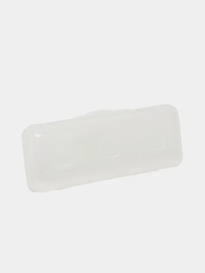 Пенал-футляр Стамм "Премиум Crystal", пластик, прозрачный, 210*90*40 мм#1