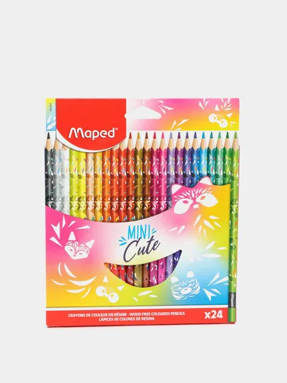Цветные карандаши Maped Mini Cute, 24 цвета#1