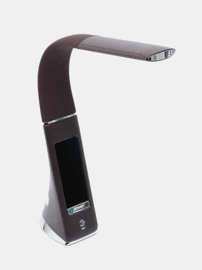 Настольный светильник ЭРА NLED-461-7W-BR, 4000К, электронный дисплей, коричневый#1