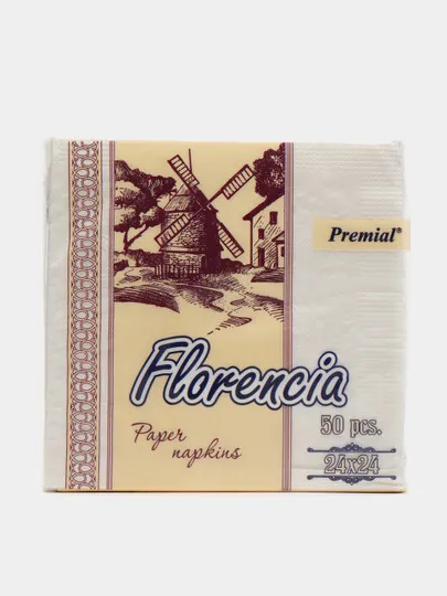 Салфетки Premial Флоренция, 2 слоя, 50 шт#1