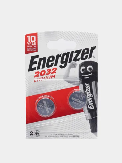 Литиевые батарейки Energizer Lithium CR2032 BP2#1