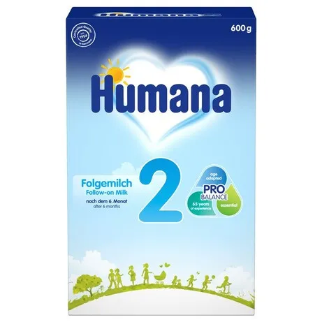 Смесь молочная сухая Humana 2 для детей 6-12 мес., 600 гр#1