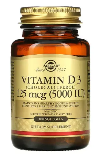 Витаминный комплекс Solgar Vitamin D3 125#1