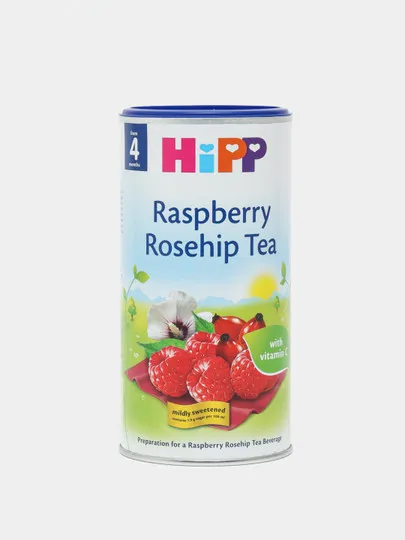 Детский чай HiPP Raspberry Rosehip Tea, 200 г#1
