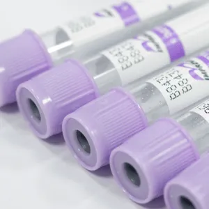 Вакуумные пробирки Improvacuter для гематологический исследований с К2 и К3 ЭДТА. Применяются для лабораторных исследований цельной крови. (фиолетовая крышка)#1