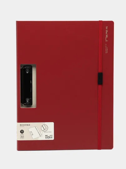 Папка-планшет с боковым зажимом Deli NS178, красная#1