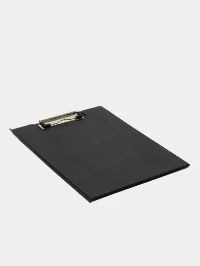 Папка-планшет А4 (31.7х22.5см) с метал. зажимом (черная) ПВХ#1