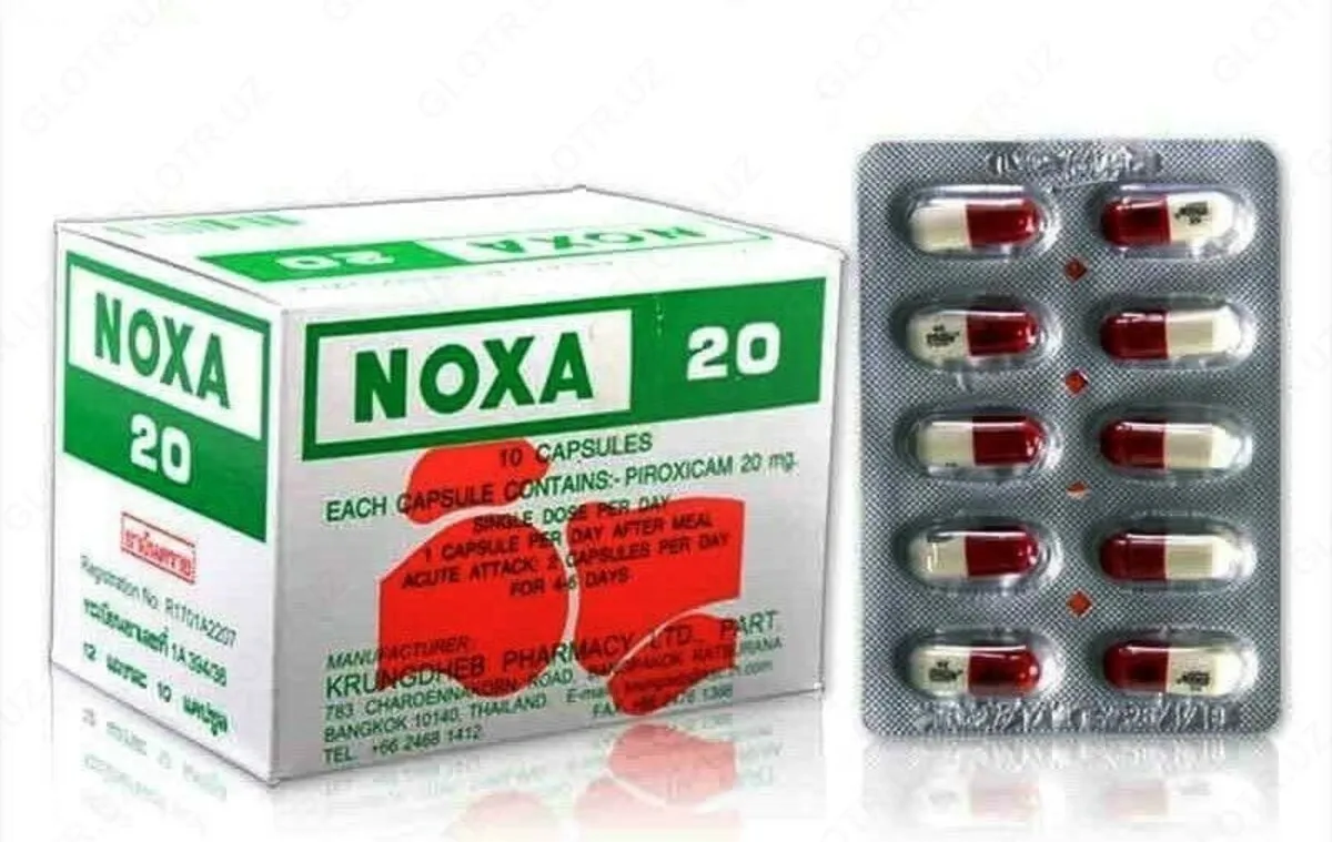 Tayanch -harakat tizimi patologiyalarini davolash uchun NOXA 20 kapsulalari#1