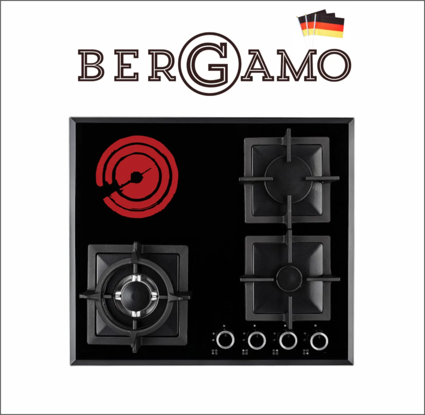 Газовая плита + индукционная Bergamo GH-4850GCD#1